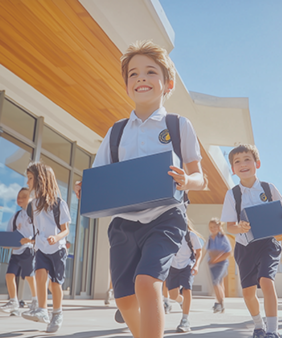 Scanned at school by certified providers